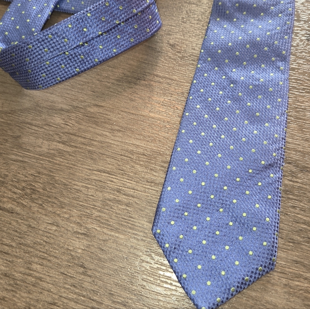Blue Polka Dot Men's Tie